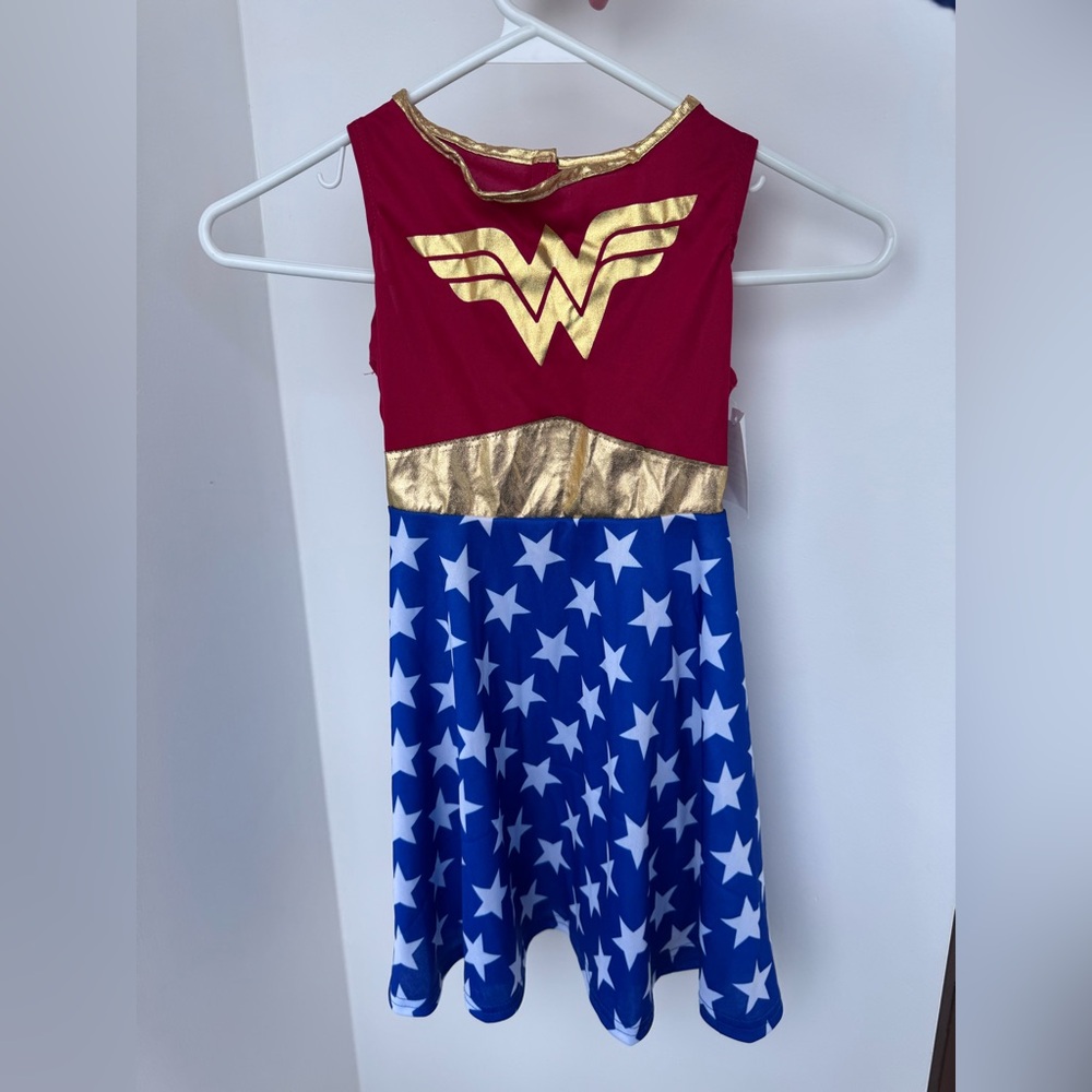 DC Wonder Woman Kids Costume with metallic trim